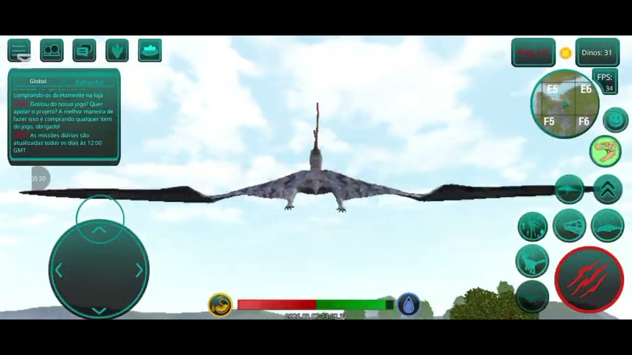 A nova mecânica dos voadores do jogo The cursed isle 