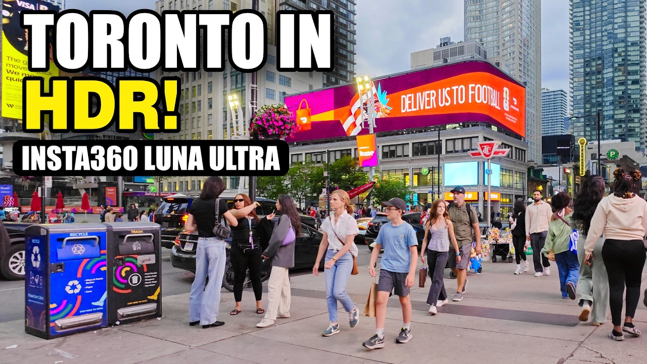 Downtown Toronto in HDR Walk | Insta360 Luna Ultra Dolby Vision Test