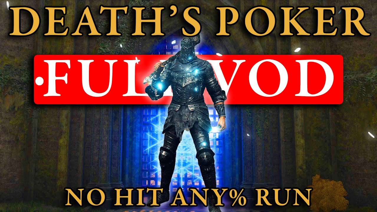 Elden Ring DEATH'S POKER! FULL RUN - No Hit Any %