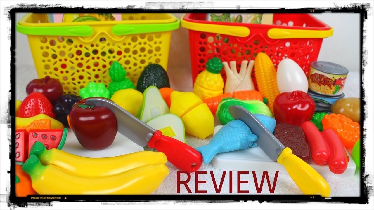 KIT COM FRUTAS E VERDURAS DE BRINQUEDO CANAL DUDI