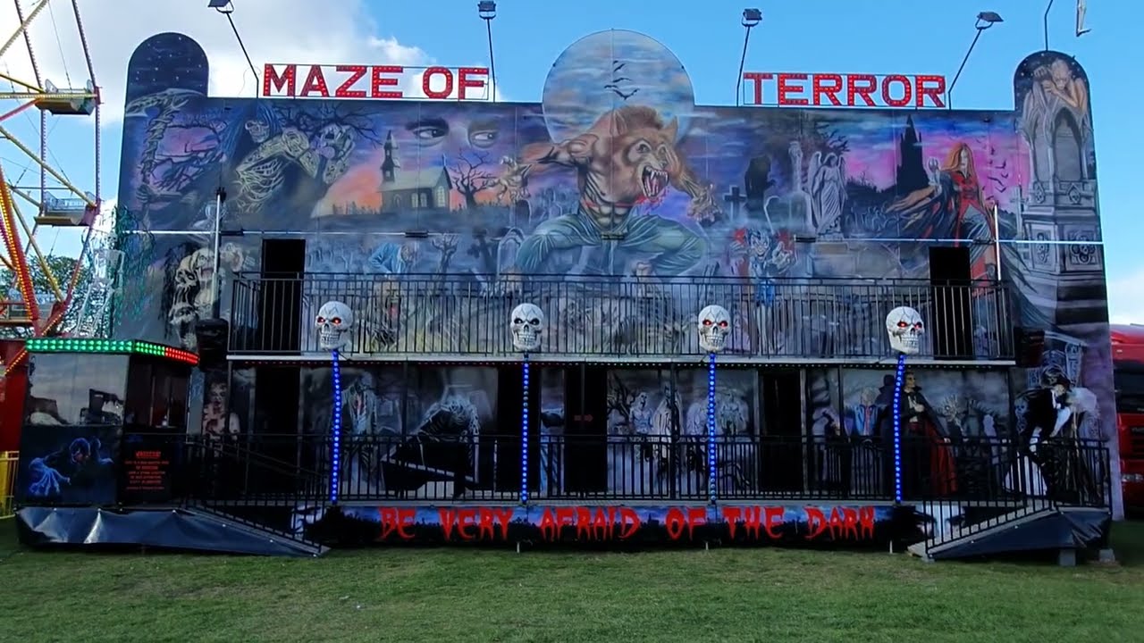 Maze Of Terror Walk Through Blackheath Common Funfair 2022 