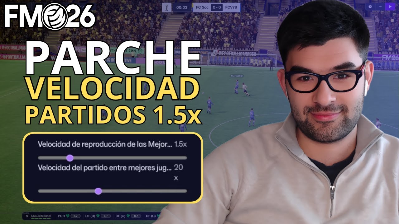 🇰🇷 El PARCHE COREANO que REVOLUCIONA FM26 (Velocidad de partidos 1.5x)