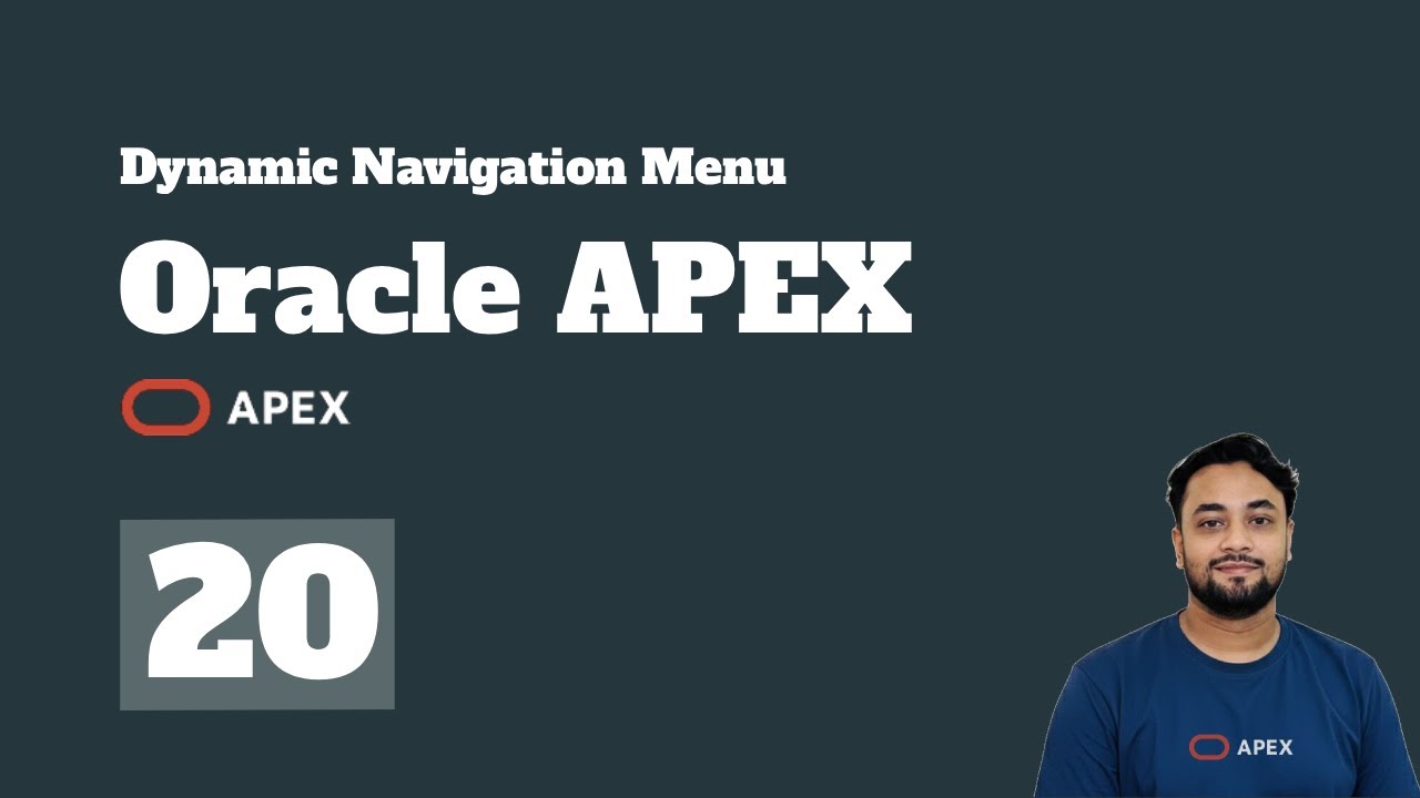 Oracle APEX — динамическое навигационное меню