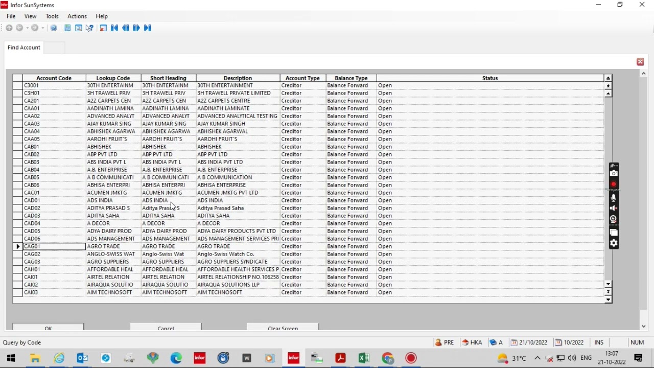 SunSystems _ PAYMENT POSTING