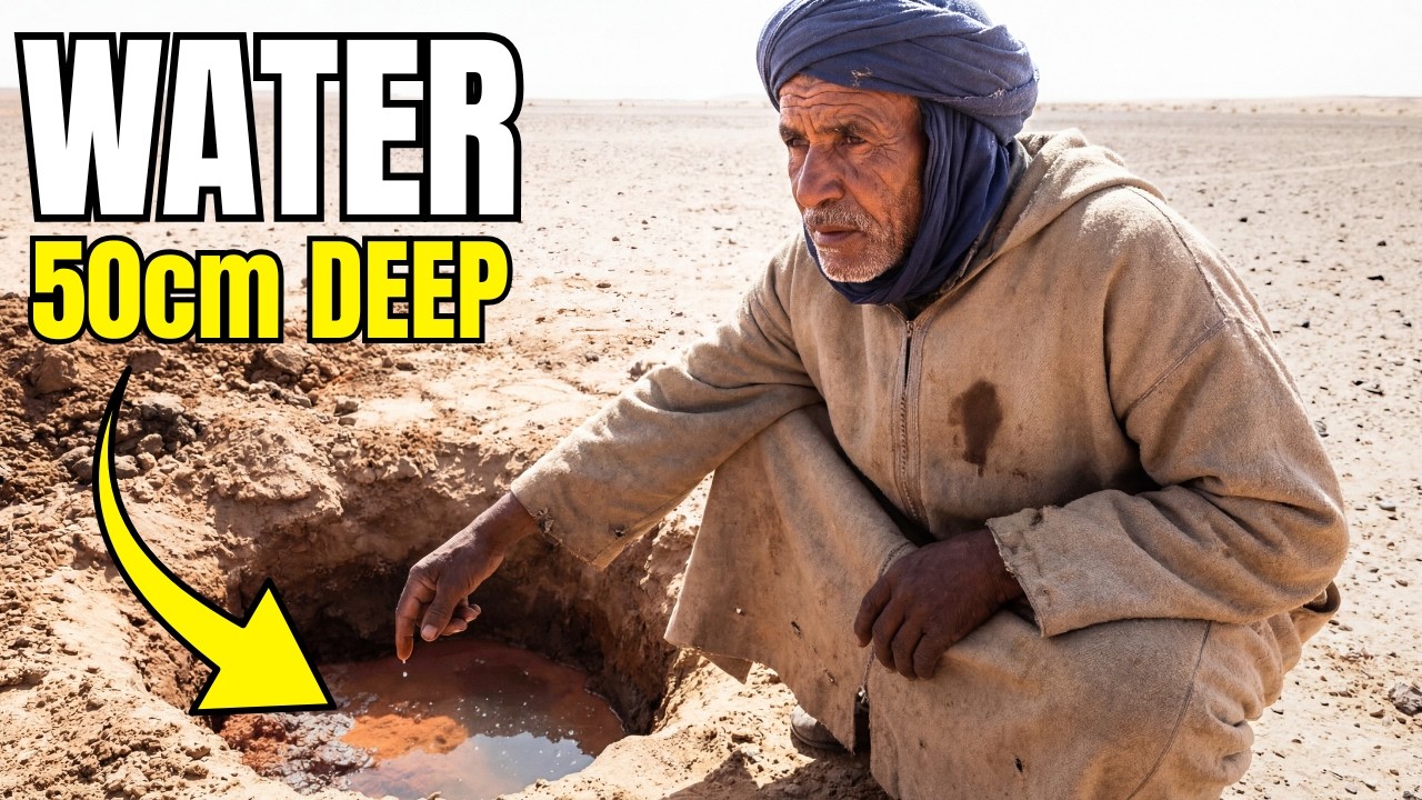 I Found Water 50cm Below the Sahara Desert Using an Ancient Berber Technique | 52°C