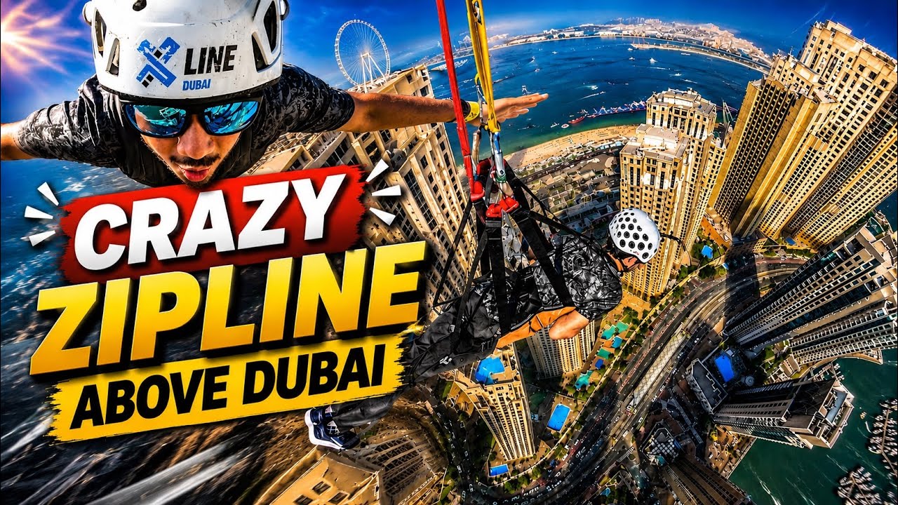 XLine Dubai: The WORLD'S LONGEST Urban Zipline