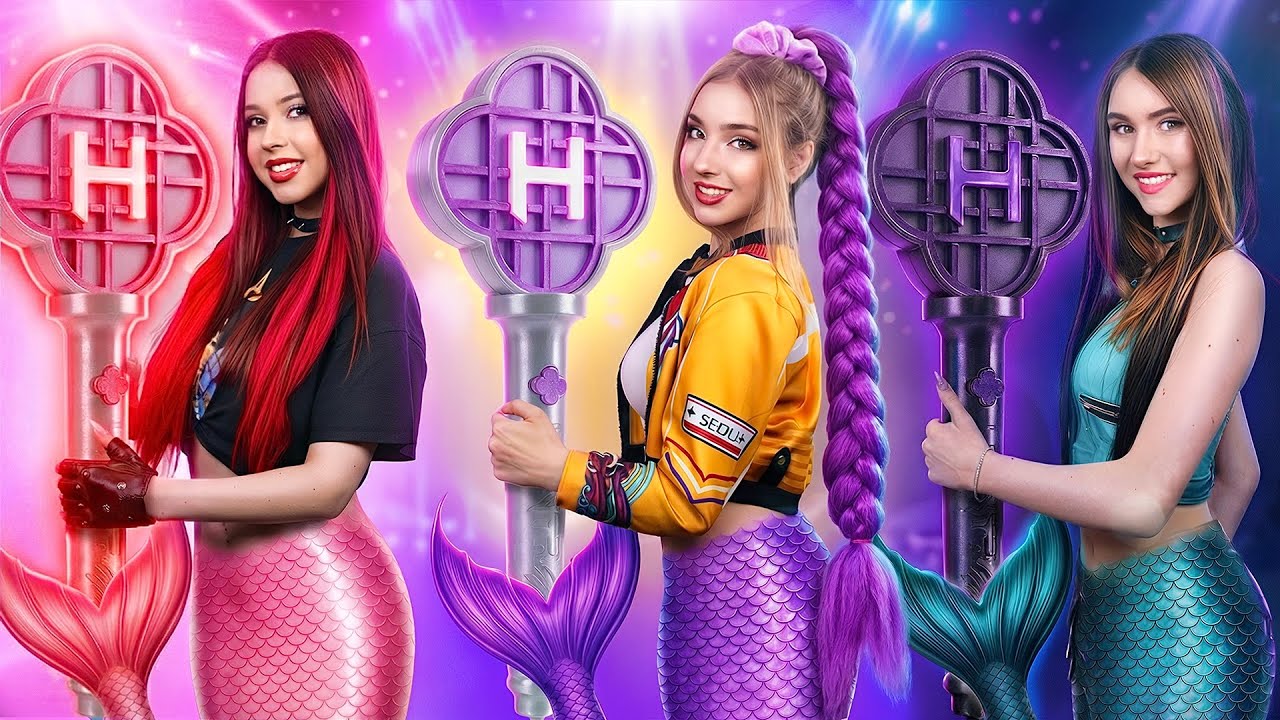 Mermaid kpop nella vita reale! Un idolo kpop è diventata una sirena