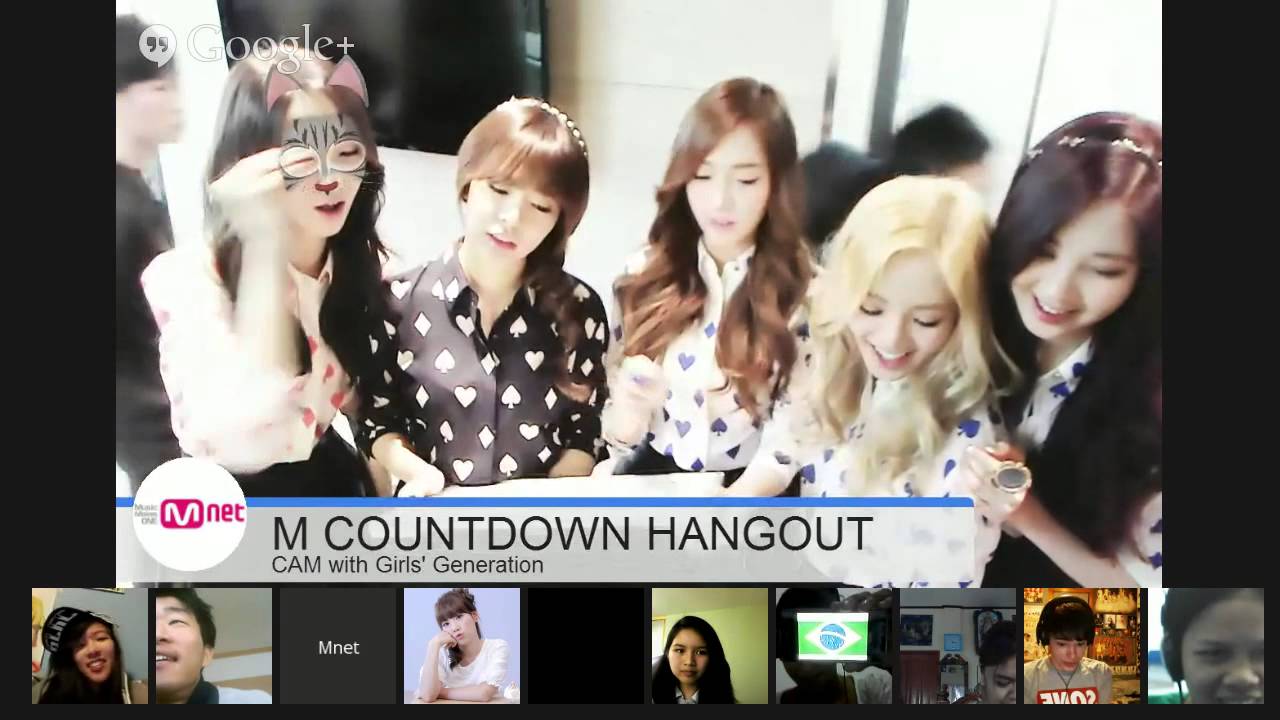 M COUNTDOWN HANGOUT CAM - Girls' Generation (소녀시대)