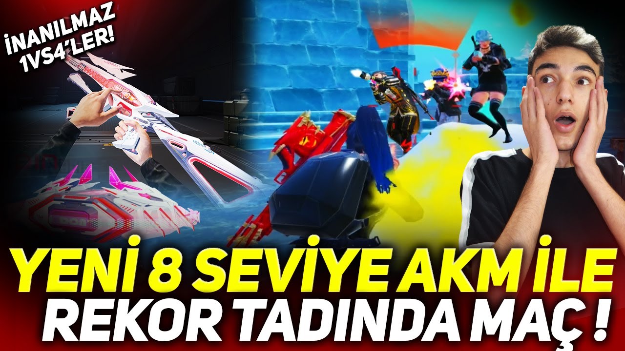 8 SEVİYE AKM İLE HARİKALAR YARATTIM❗ KİLL REKORU TADINDA EFSANE MAÇ❗ / PUBG MOBİLE GAMEPLAY