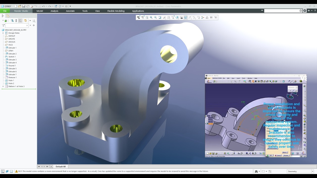 Creo PARAMETRIC vs CATIA V5 : Suivez le guide, ép. 4.