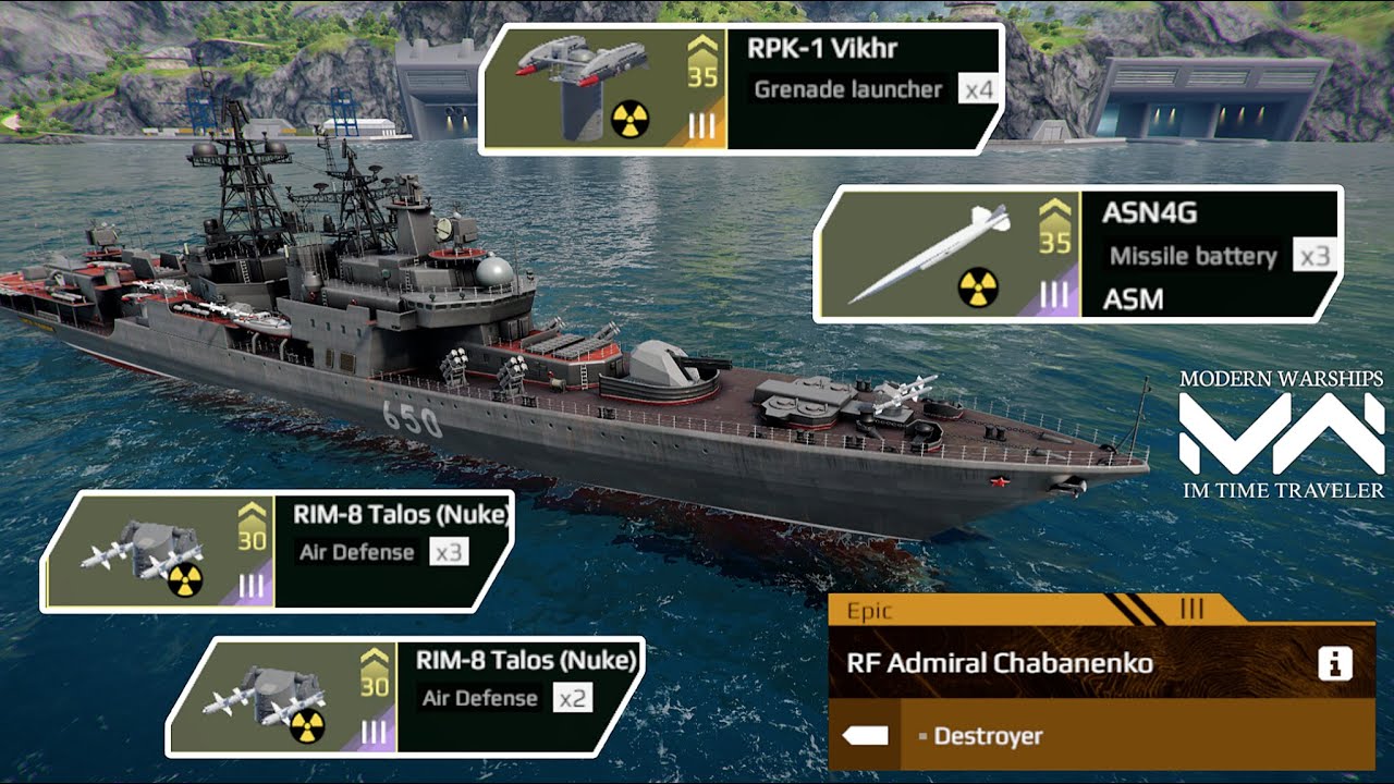 RF Admiral Chabanenko with Nuclear Equipment ☢️ | Modern Warships