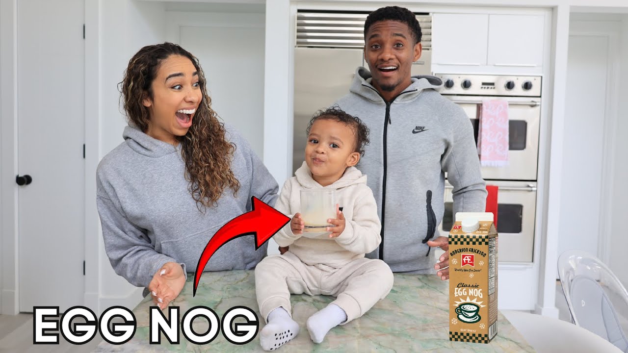 We Gave Baby Saviour Eggnog For The First Time! *Cute* |Vlogmas Day 4