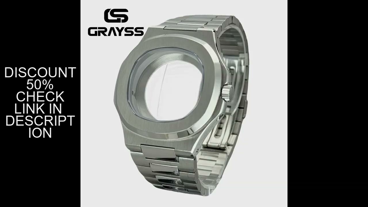 Square Watch Case 316L Steel Bracelet for Nautilus NH34 NH35 NH36 4r35 Movement Sapphire Glass Watch