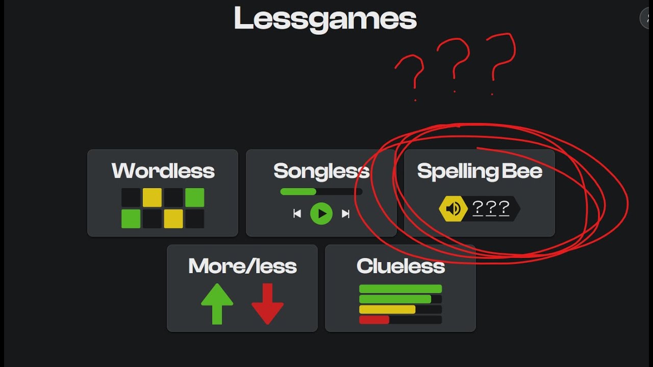 Lessgames has a new feature??