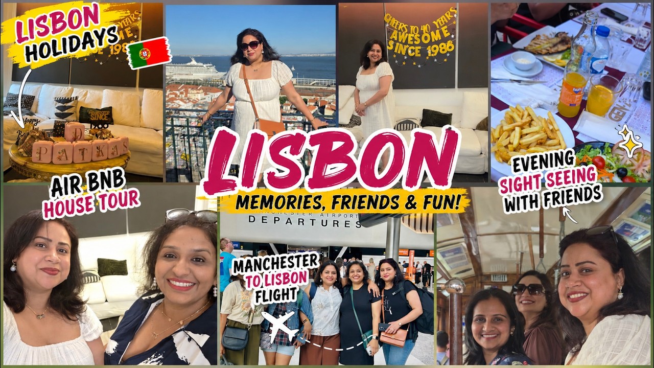 Our Lisbon Holiday Begins! ✈️ Manchester to Lisbon Flight + Airbnb Tour + City Evening Tour