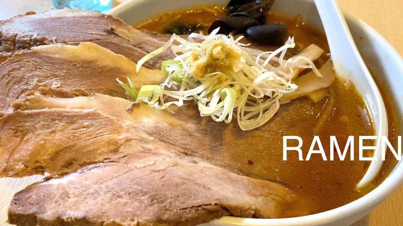 【激旨】Japanese Street Food - Ramen - The Char-siu pork is overwhelming size