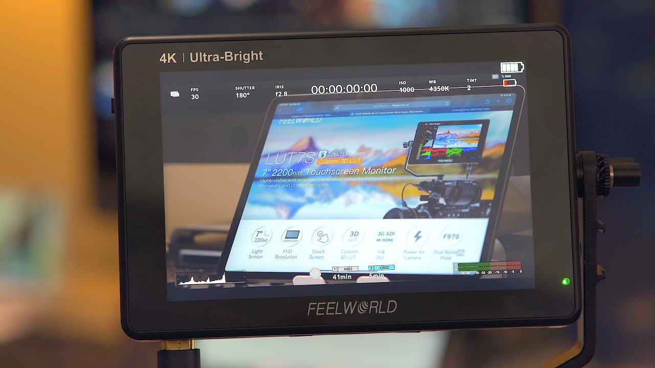FEELWORLD LUT7S 2200nit Monitor Review with BMPCC 6k