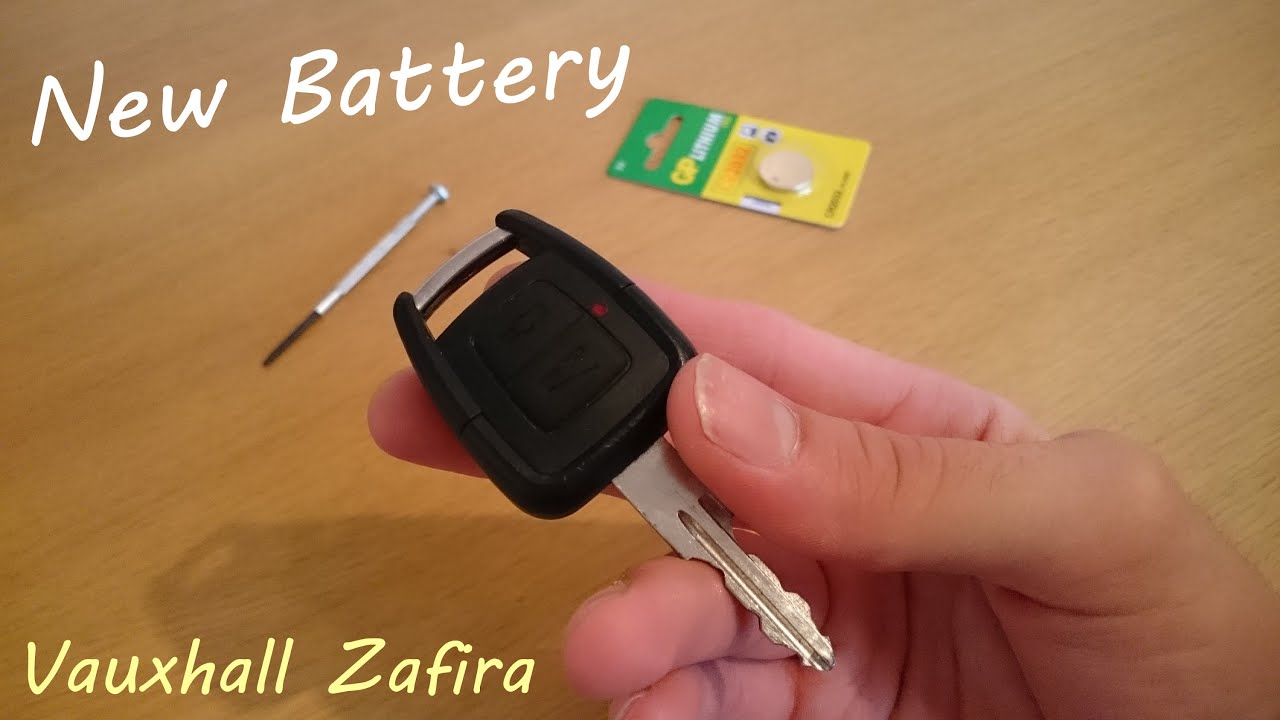 Replacing Vauxhall Zafira Car Key Battery