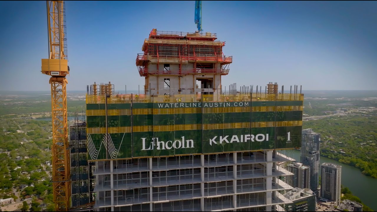Pilot Lens x Fabco - Waterline, Austin TX (Tallest building in Texas - Drone Footage)