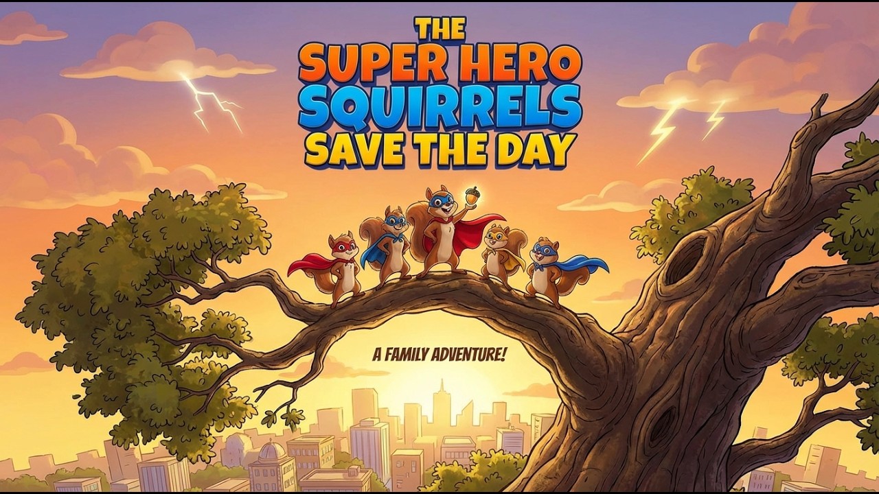 Super Hero Squirrels Save the Day 🐿️⚡ | Fun Kids Action Adventure Story for Children