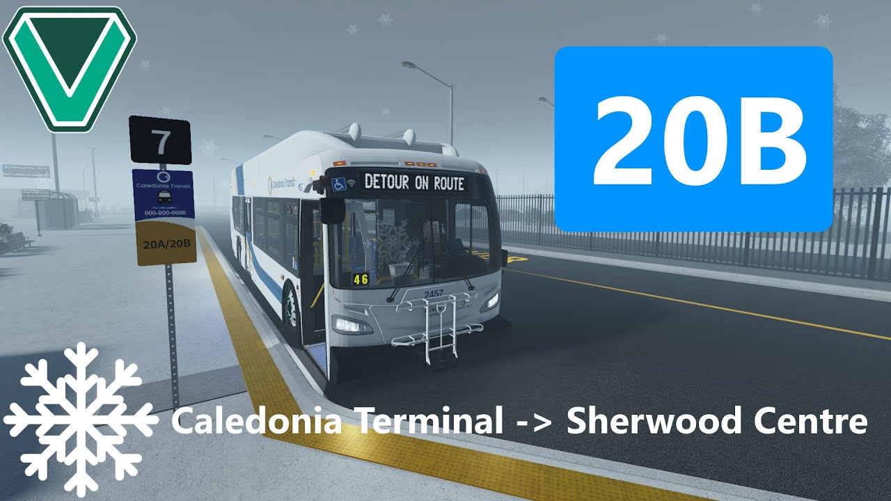 20B | Falgarwood to Sherwood Centre | VAMOS Bus Simulator (DETOUR)