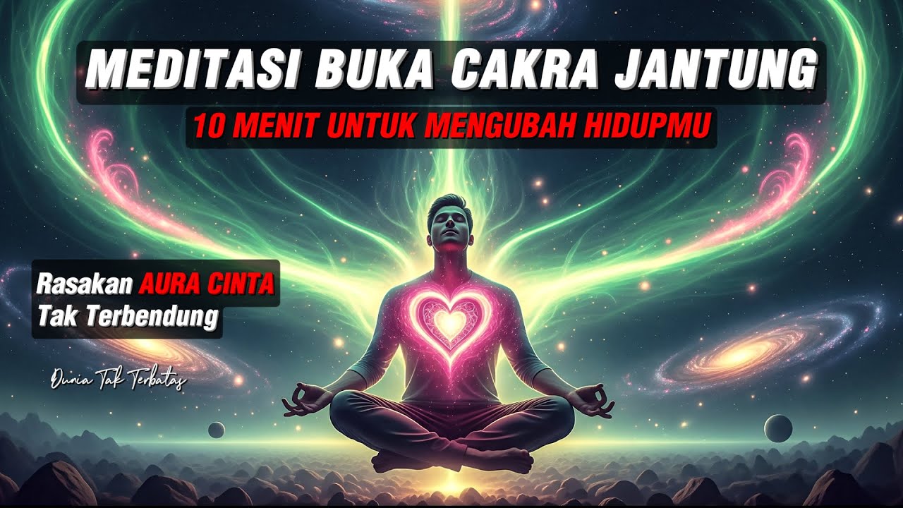 MEDITASI 10 MENIT UNTUK MEMBUKA CAKRA JANTUNG DAN MEMANCARKAN AURA CINTA YANG TAK TERTAHANKAN 💖🚀