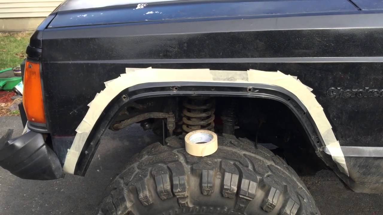 Cutting Fenders on a Jeep