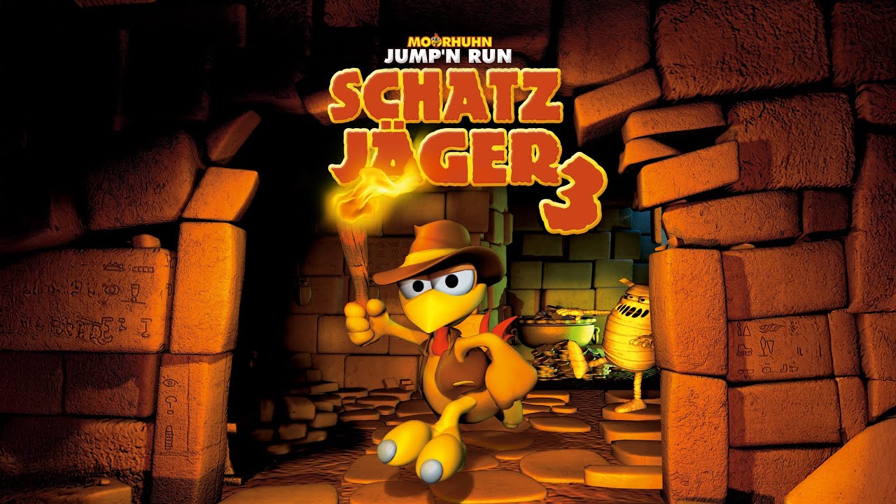 Moorhuhn Jump 'n' Run Schatzj&auml;ger 3. Game f&uuml;r PS4 & PS5. Offizieller deutscher Trailer.