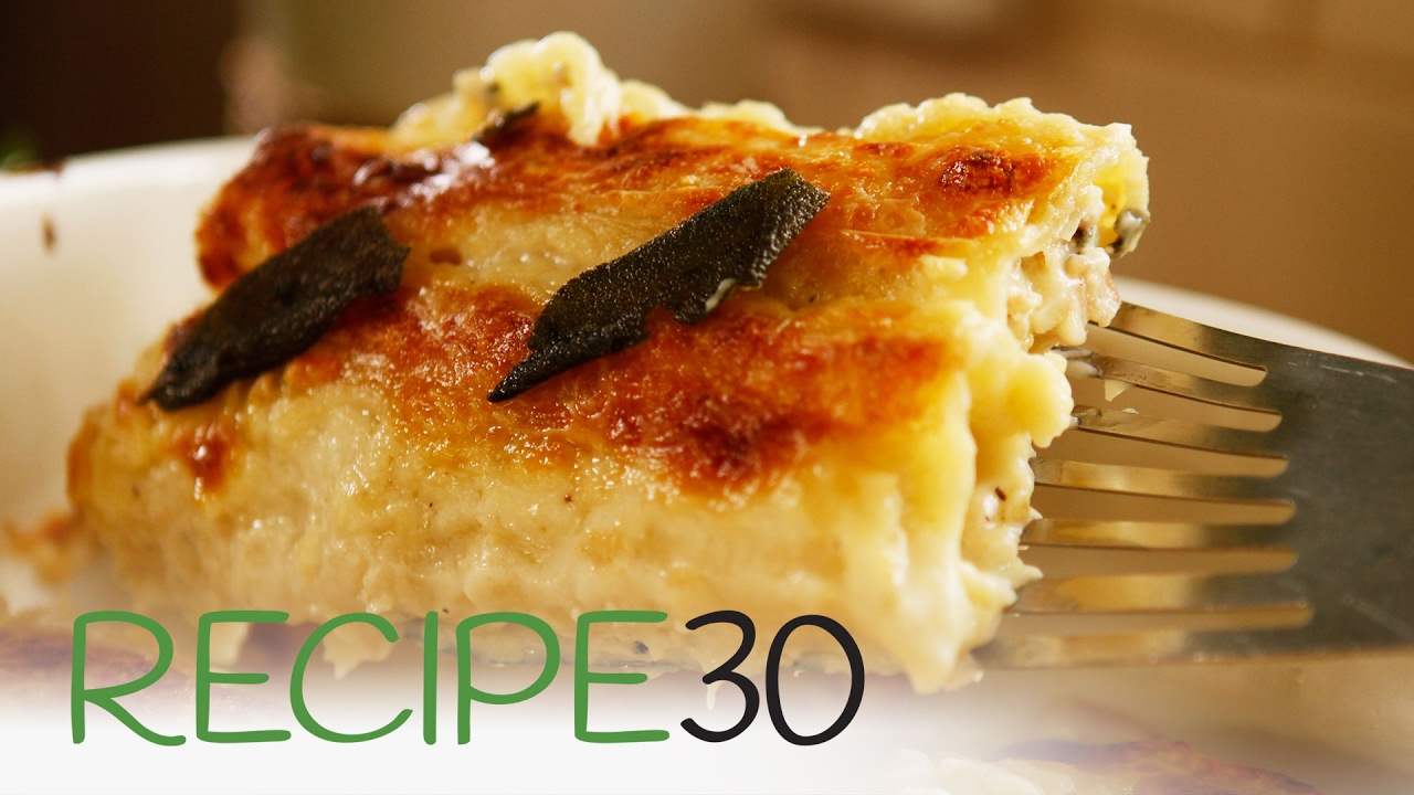 Amazing Chicken Cannelloni with Pancetta and Sage - By RECIPE30.com