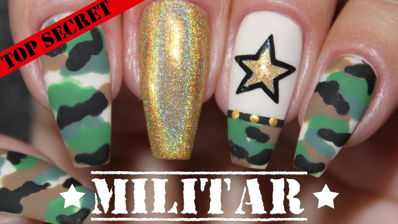 UNHA MILITAR / CAMUFLADA QUE VOCÊ RESPEITA ‹ Unhas da Lalá ›