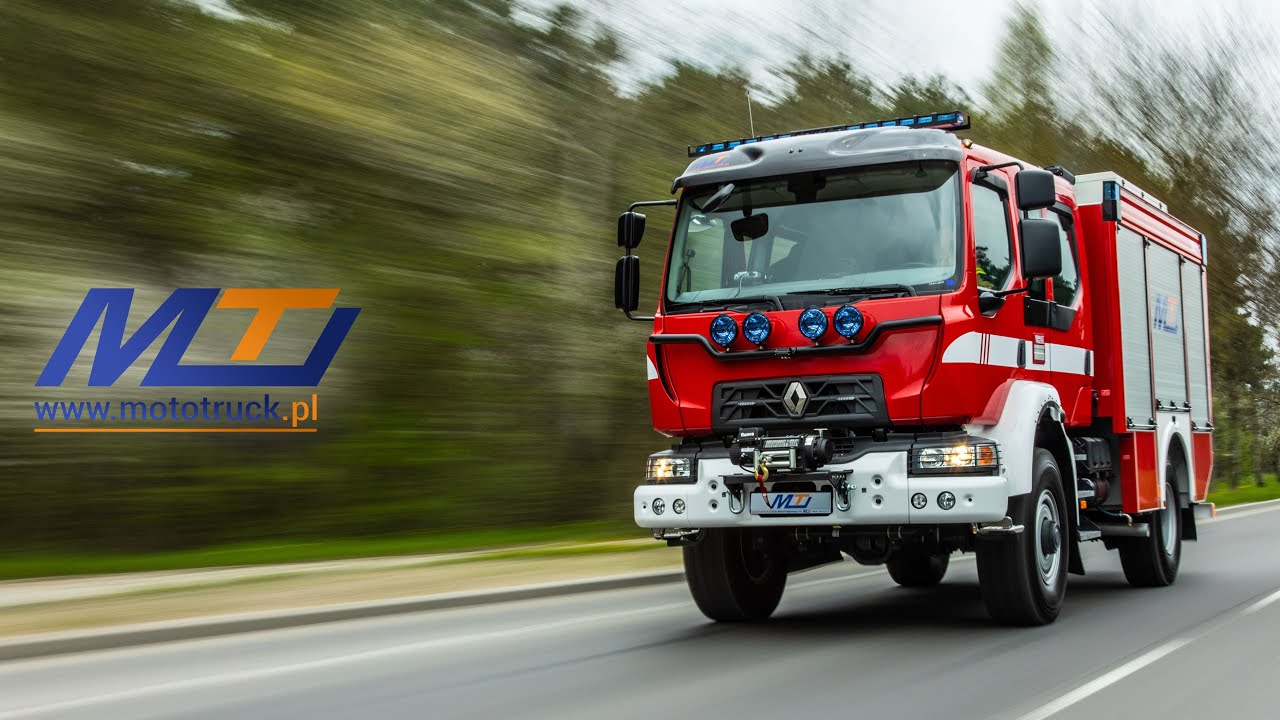 RENAULT D14 HIGH K P4X4 280E6 ogumienie pojedyncze na osi tylnej - MOTO-TRUCK