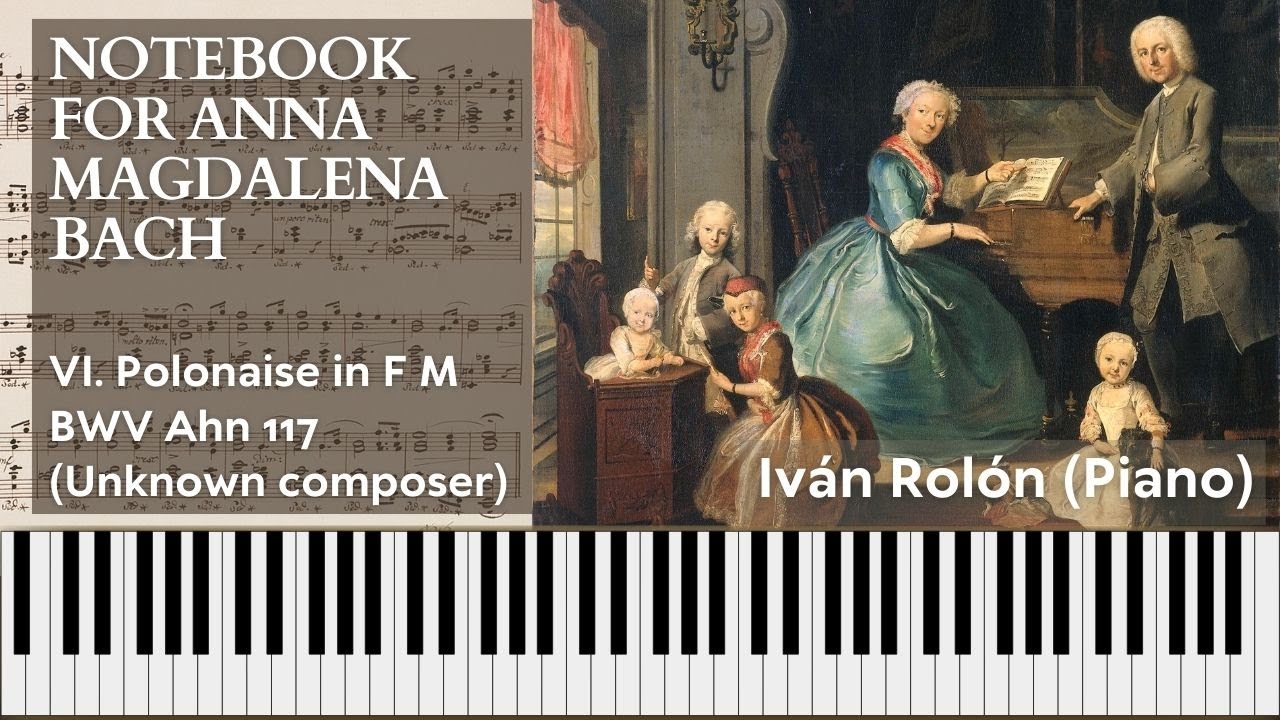 Polonaise in F Major BWV Ahn 117 │ Piano Tutorial │ Notebook for Anna Magdalena Bach