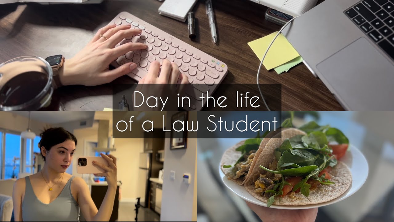 A day in the life of a law student - back to back classes, healthy habits & food