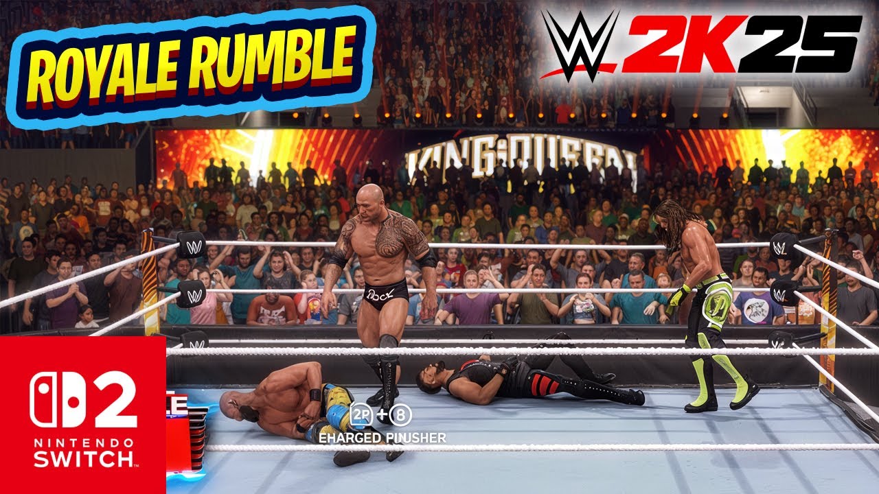 Геймплей WWE 2K25 Royale Rumble — Nintendo Switch 2