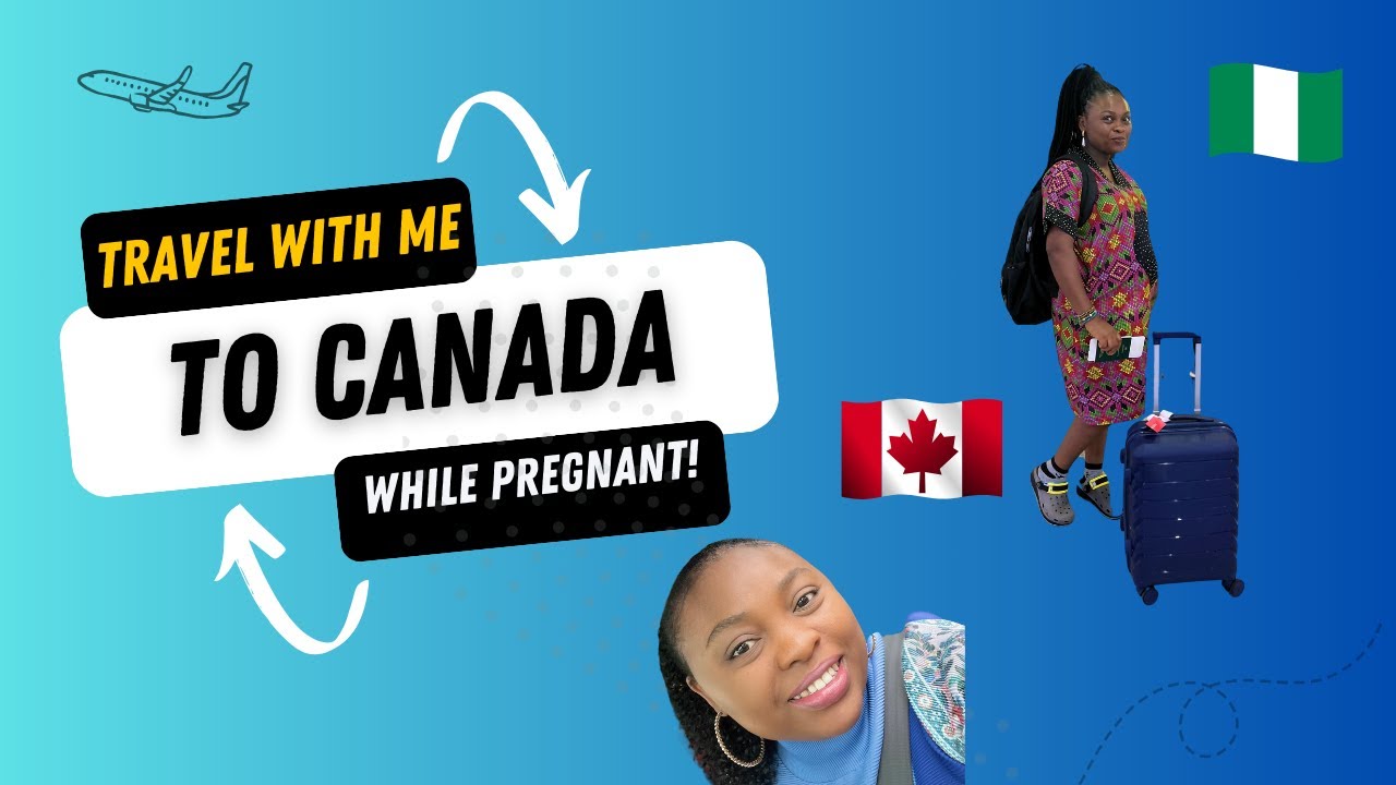Travel vlog: Travel with me from Nigeria to Canada ALONE & PREGNANT! | Flying Egypt air.