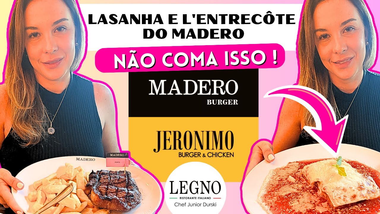LASANHA E L'ENTRECÔTE DO MADERO !  VALE A PENA OU OUTRA DECEPÇÃO?  #hamburguer #madero #lasanha