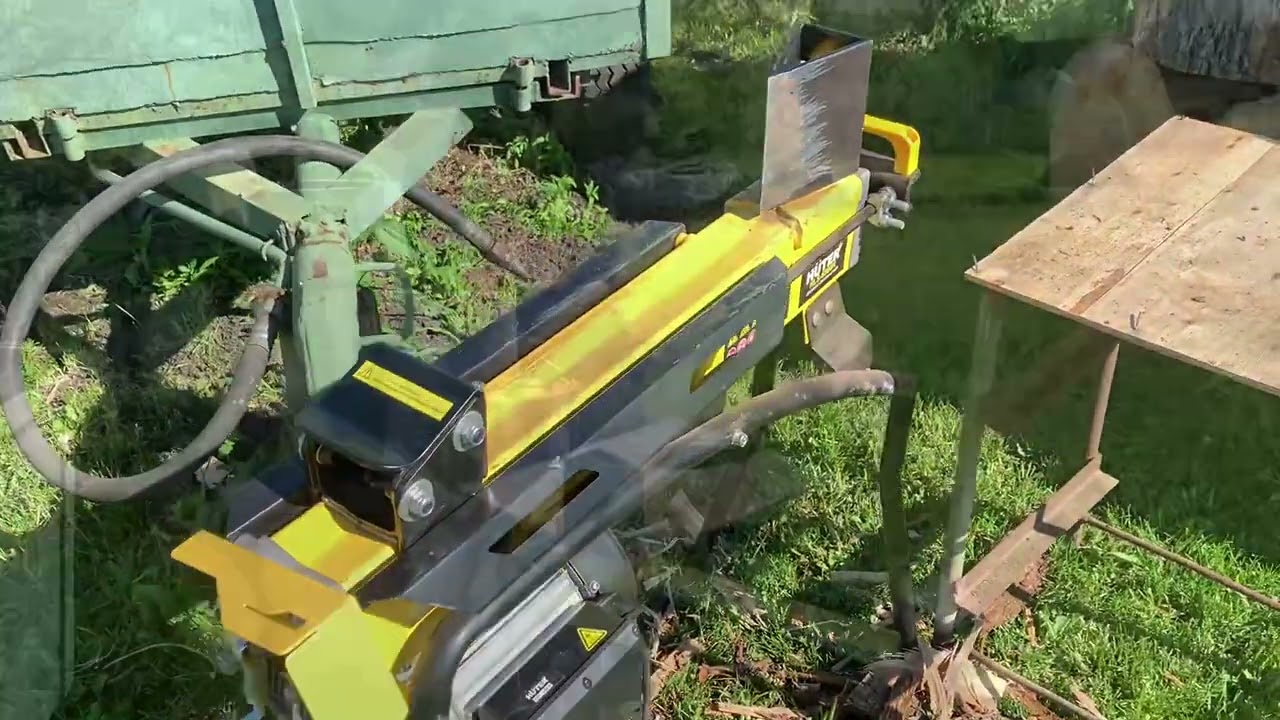 Доработка гидравлического дровокола Huter HLS-5500H. Колка дров дровоколом.
