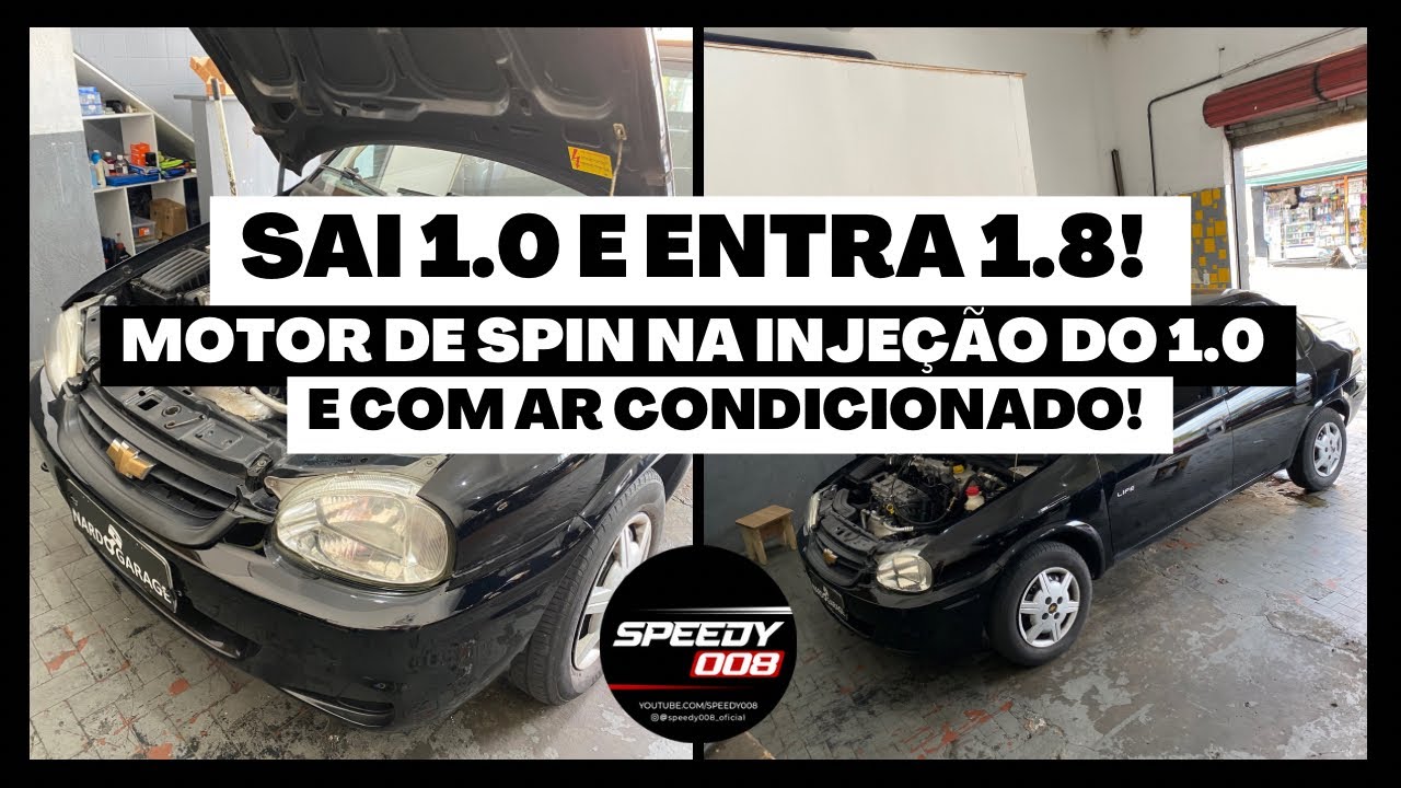 SAI O MOTOR 1.0 E ENTRA O 1.8! CORSA CLASSIC RECEBENDO MOTOR DA SPIN E COM AR CONDICIONADO!