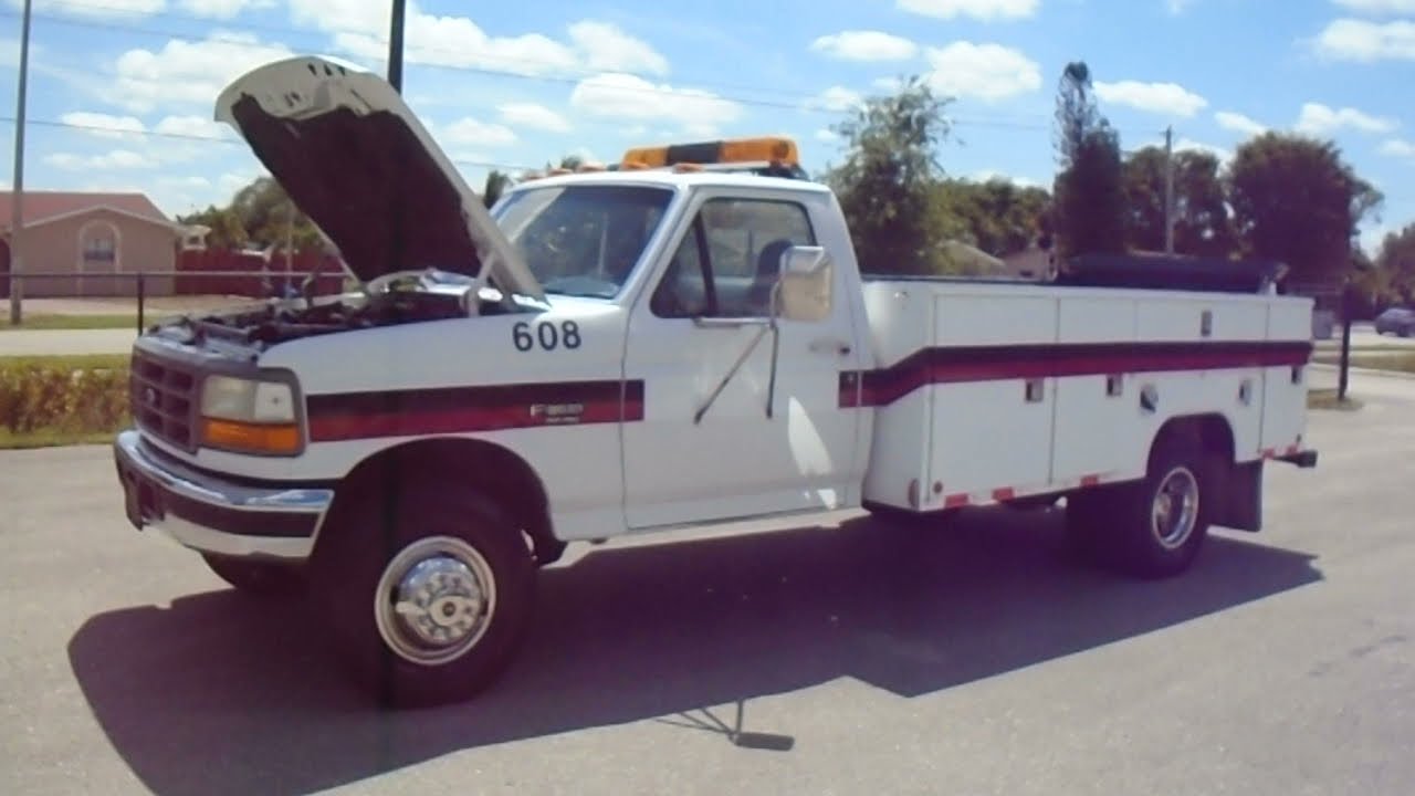 1997 FORD F-450 SUPERDUTY POWERSTROKE 7.3L TURBO DIESELUTILITY SERVICE TRUCK