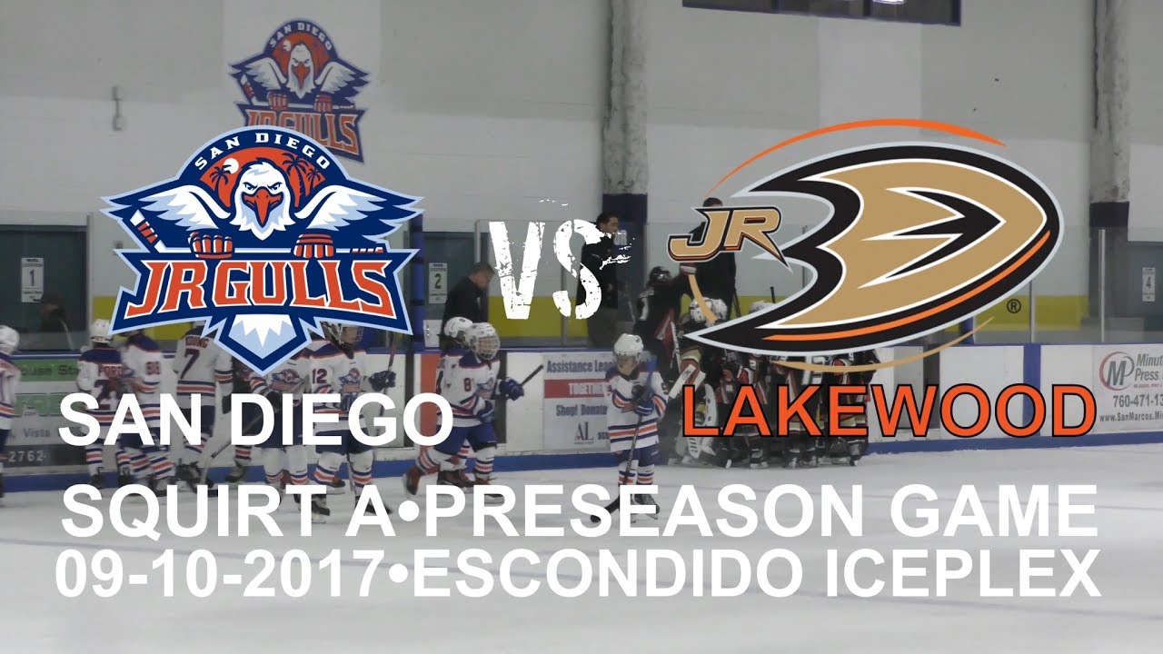 HIGHLIGHTS - Lakewood Jr Ducks vs San Diego Jr Gulls. Squirt A (09-10-2017)