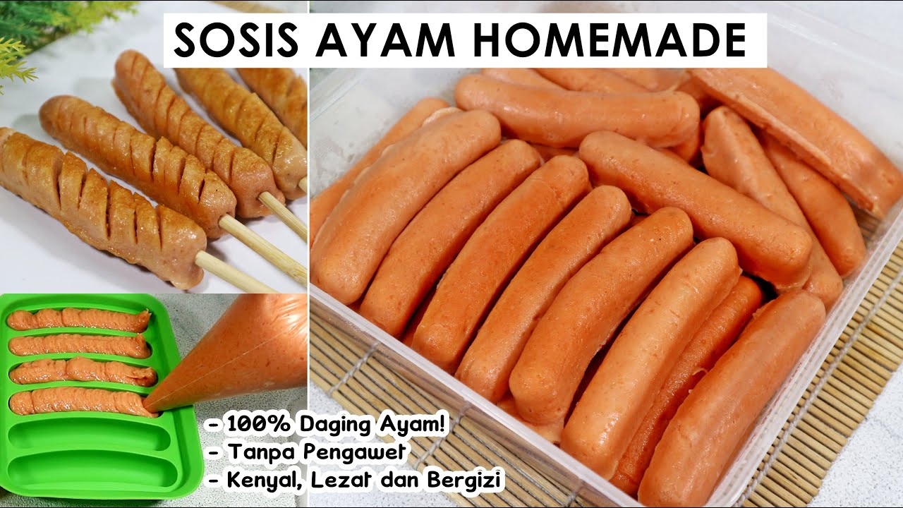 RESEP SOSIS AYAM HOMEMADE - Mudah dan Anti Ribet!