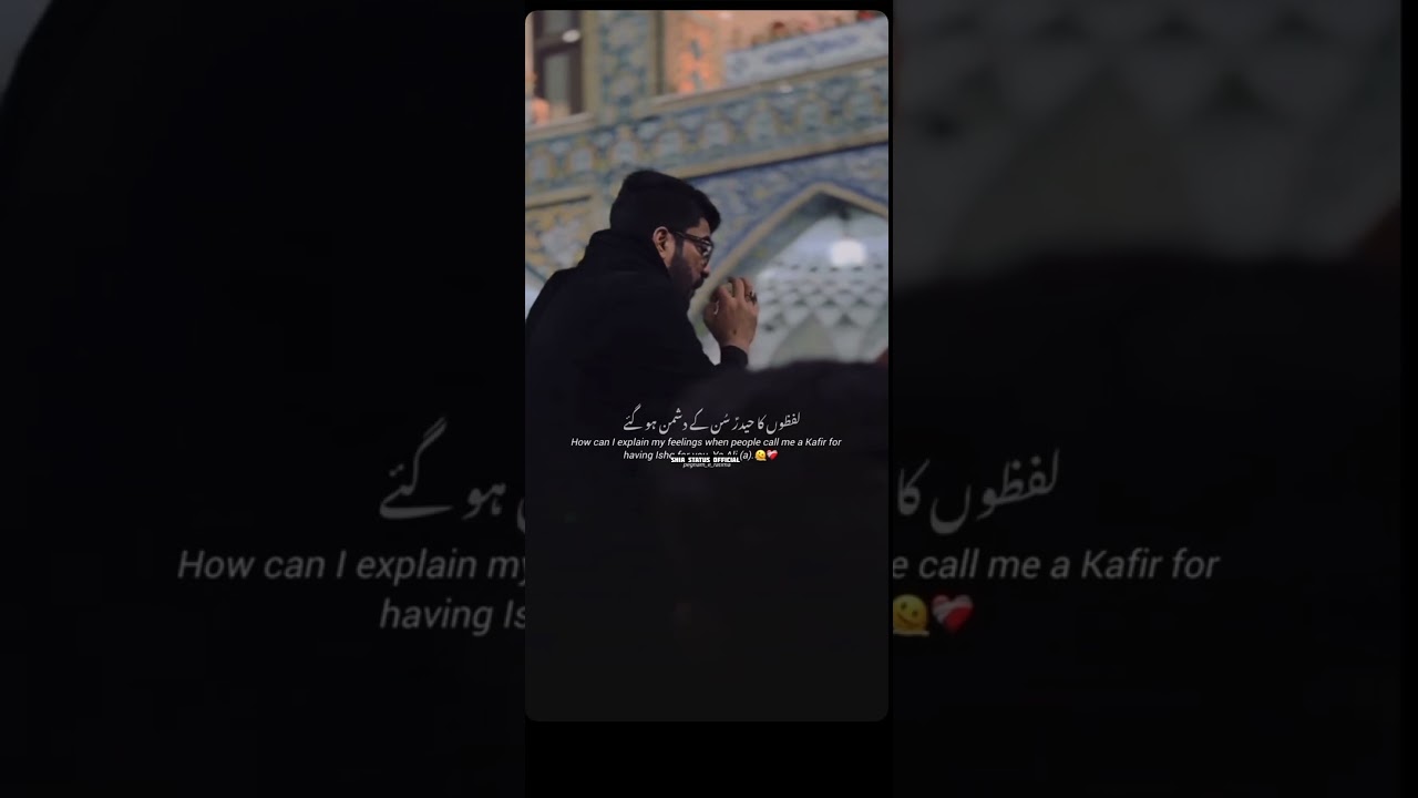 Log toh lafz’o ka haider || whatsapp status || shia status official || 