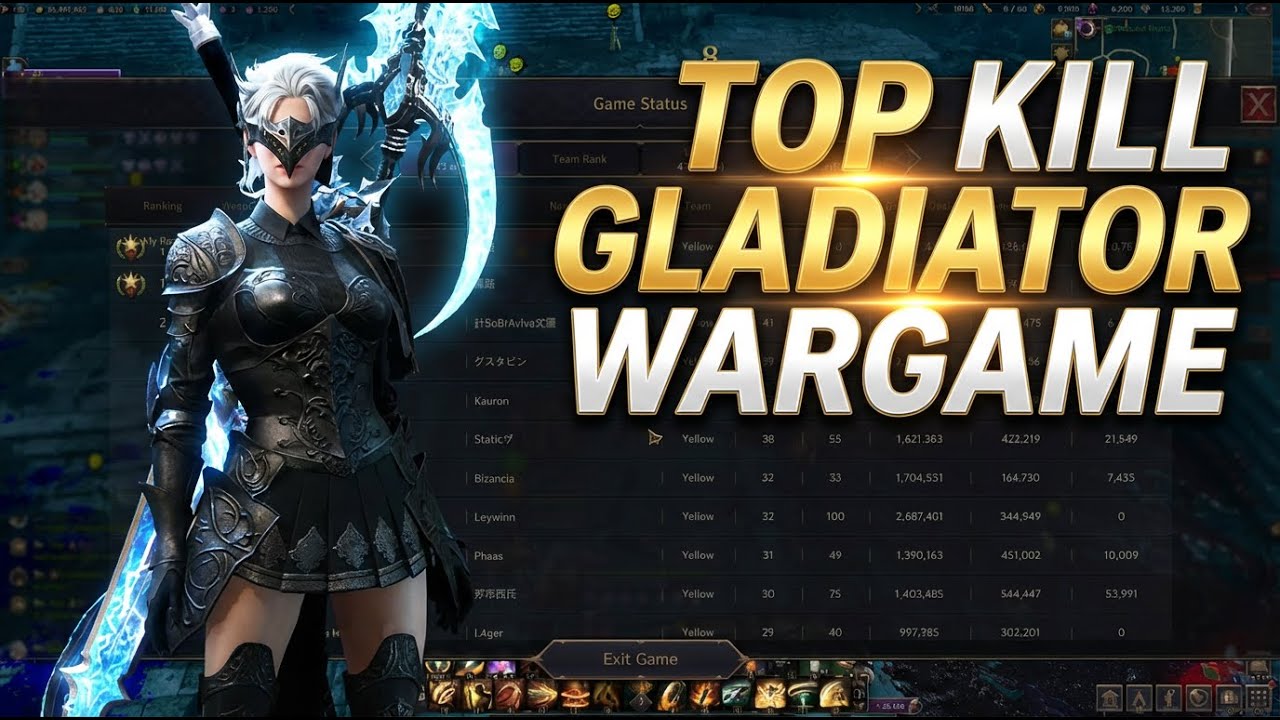 Анализ игрового процесса Gladiator Wargame PvP! #throneandliberty