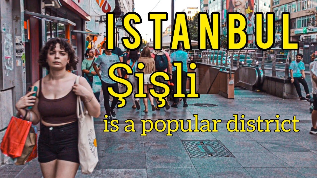 Şişli is a popular district in Istanbul, Turkey 2033 |4K
