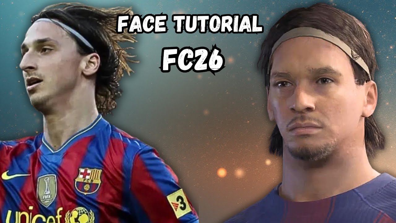 Create Zlatan Ibrahimovic 10/11 face - FC26