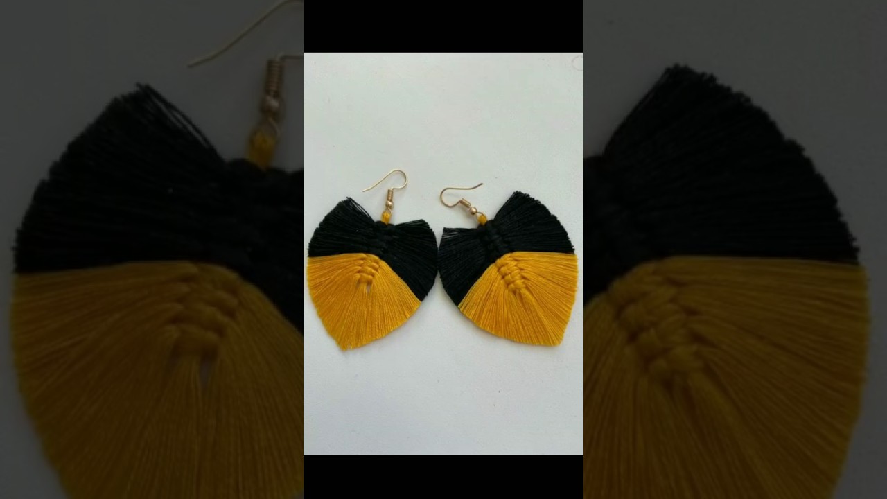unique, comfortable & match with your outfit design this macrame earrings..!🌠❤ 