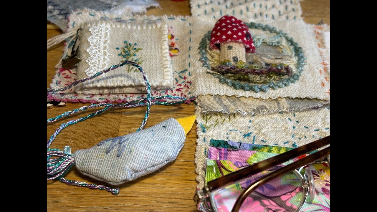 Pocket Treasure / Pocket Altar – Slow Stitching a Fabric Bird | Textile Art & Hand Embroidery