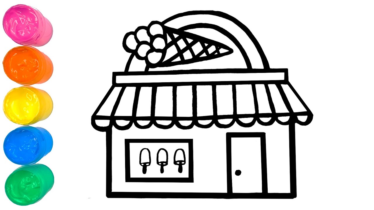 Магазин морозива Малювання та розмальовка #152