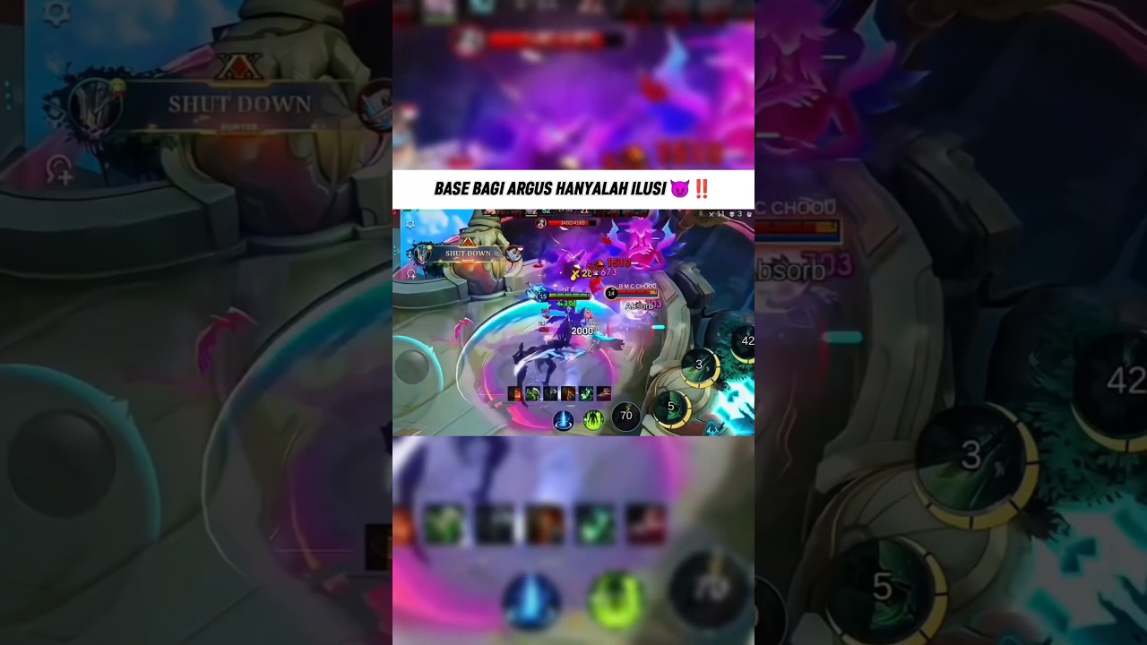 Entitas hytam ini tidak menganggap base itu ada ☠️⁉️#mobilelegends #mlbb #argus #argusbestbuild #ml
