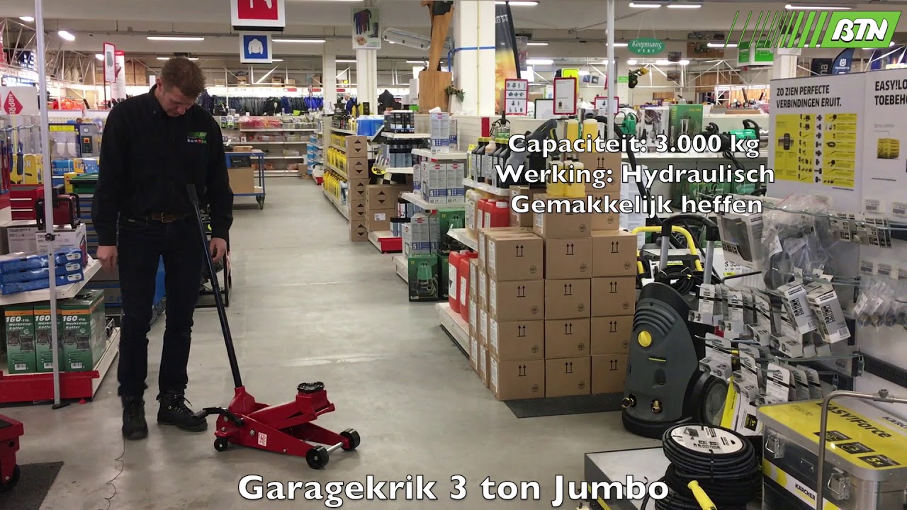 Garagekrik 3 ton Jumbo - BTN de Haas